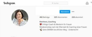 Kleinhenz Coaching Instagram-Account 2020