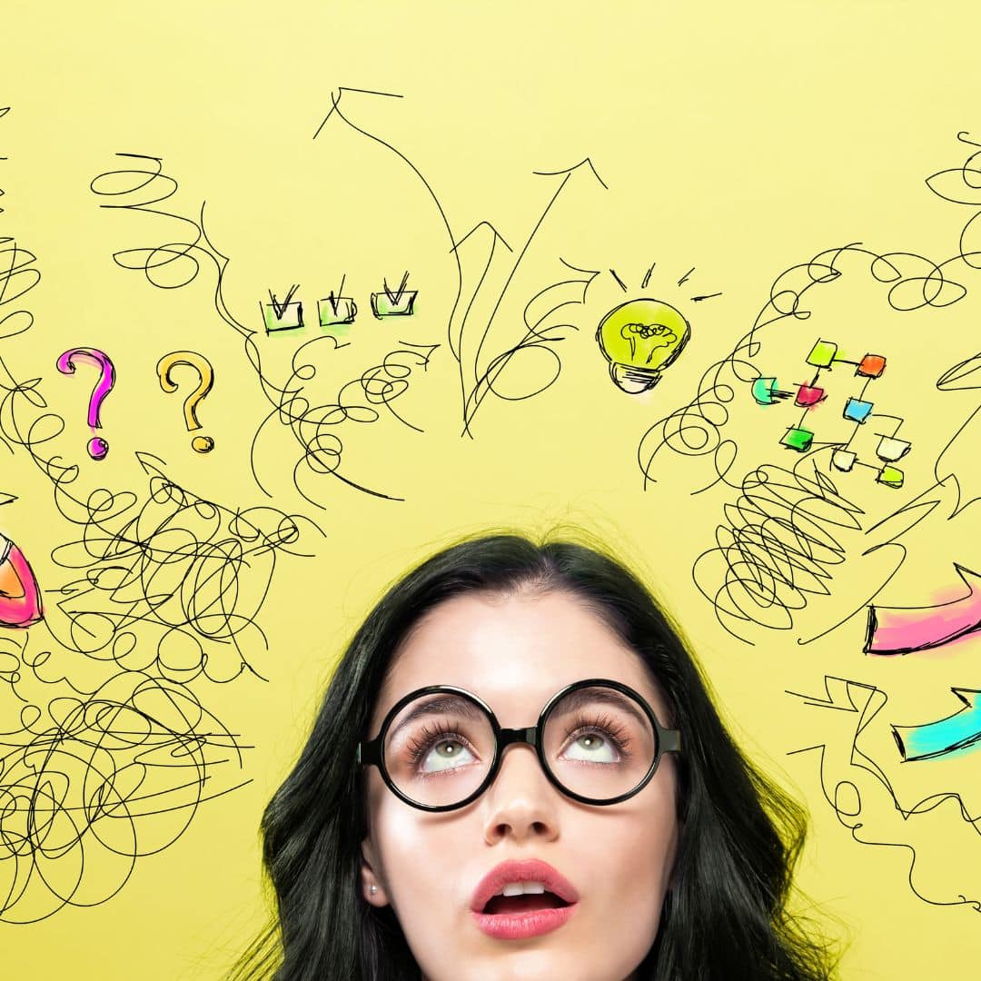 stressig Gedankenkarussell