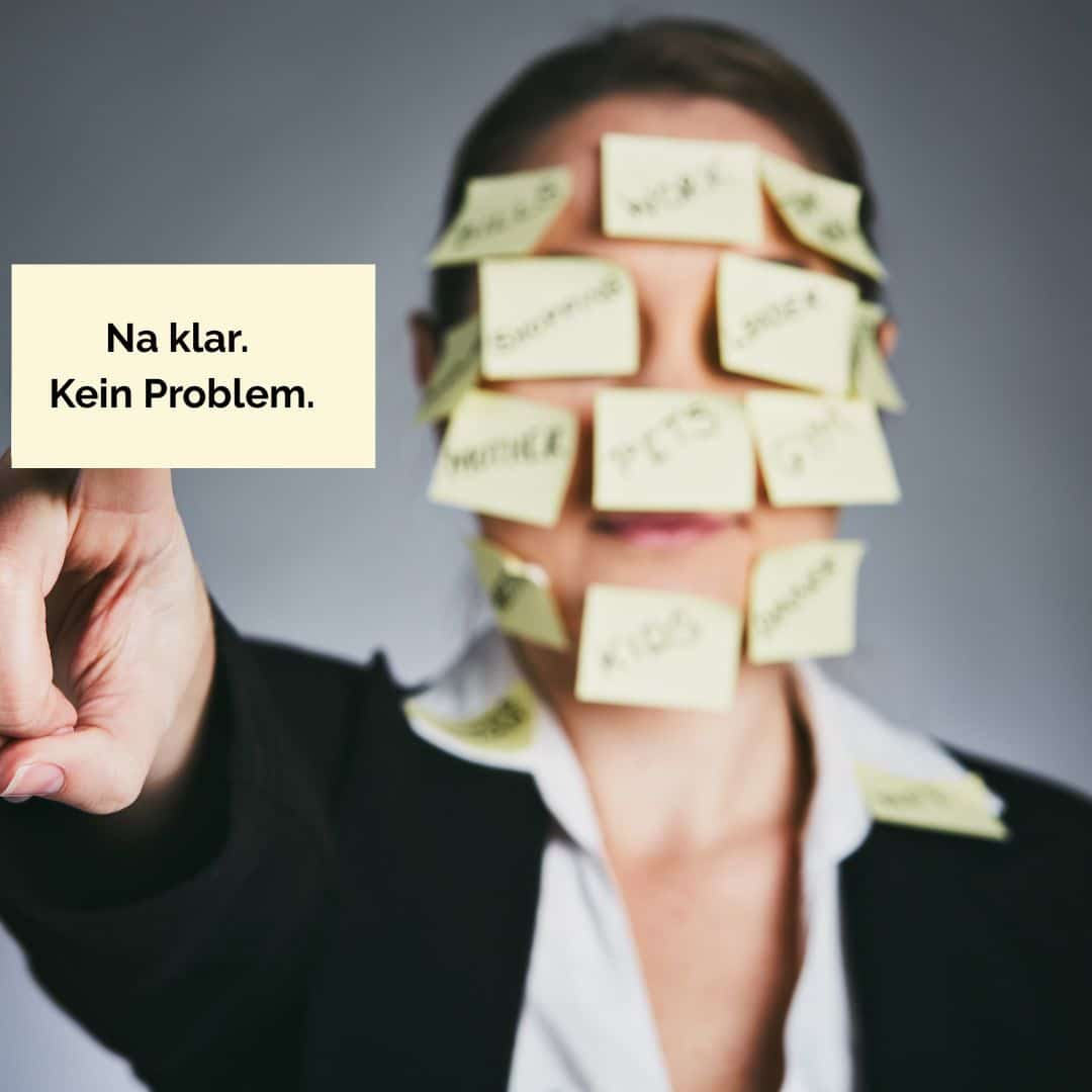 People Pleaser - Frau übernimmt zu viele Aufgaben