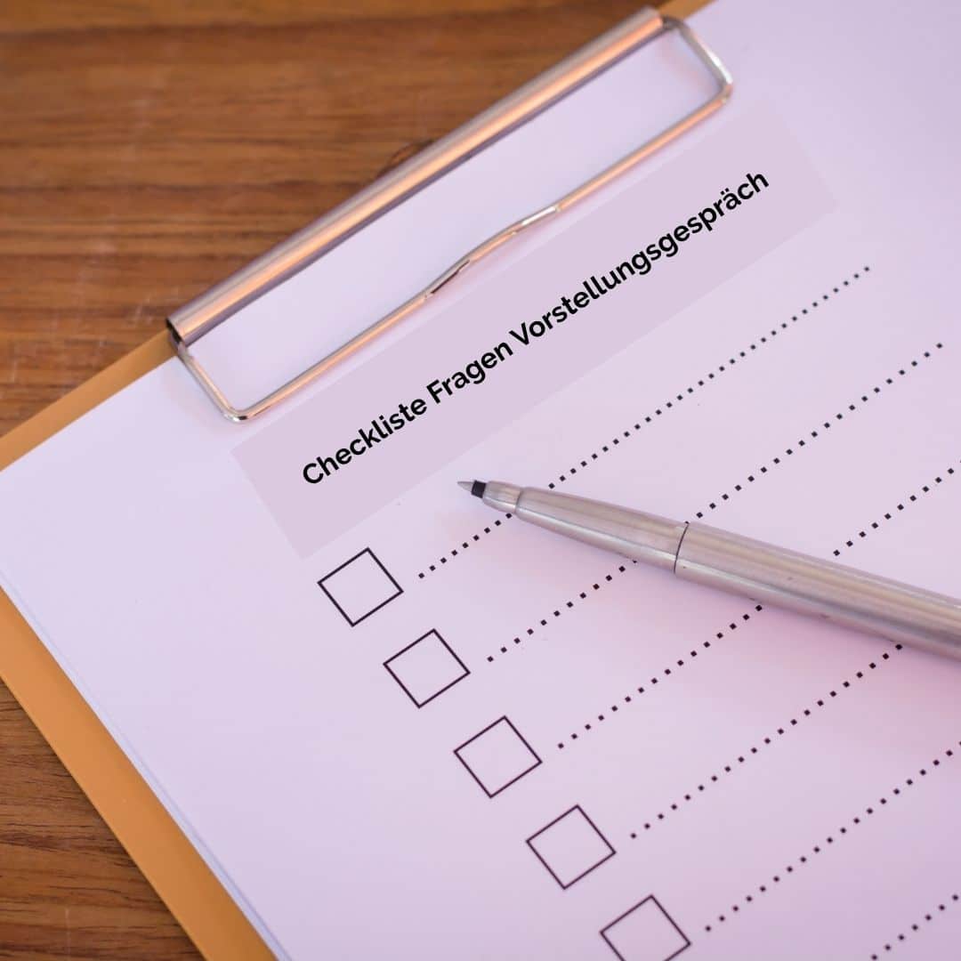 Checkliste Vorstellungsgespräch Fragen Arbeitnehmer