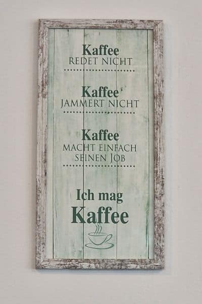 Jahresrückblog 2025 - Spruch über Kaffee